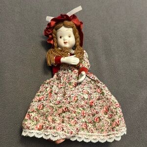 Vintage Antique 9” Porcelain Doll - Rare